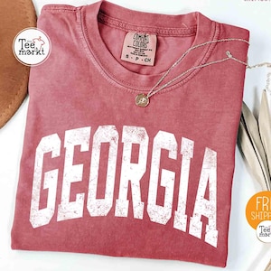 Comfort Colors® Georgia Shirt, Georgia State Shirt, Atlanta Georgia Pride Shirt, Peach State Shirt, Georgia Gift, Vintage Georgia T-shirt
