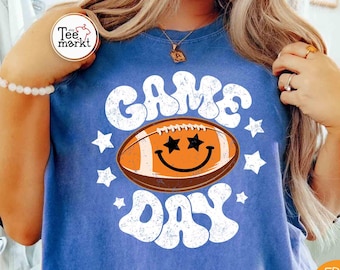 Comfort Colors® Football Game Day Shirt, Football Mama Shirt, Football Fall Season Shirt, Football Lover Gift Shirt, Field Game Day Tee