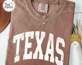 Texas T-shirt, vintage Texas-shirt, Texas State-shirt, Country-T-shirt, Cowboys-shirt, western T-shirt, Retro Cowgirl-T-shirt, Comfort Colors® Texas