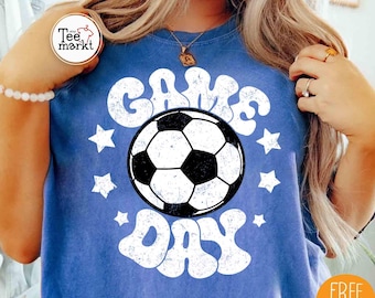 Comfort Colors® Soccer Game Day Shirt, Soccer Mom T-shirt, Soccer Game Shirt, Game Day Vibes Shirt, Game Day Mama Shirt, Soccer Lover Shirt