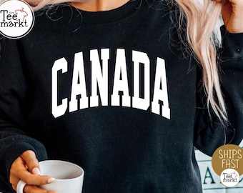 Canada Sweatshirt, Vintage Canada Pullover, Canadian Sweatshirt, Canada Gift, Maple Leaf Sweatshirt, Canada Travel Gift, Canada Crewneck