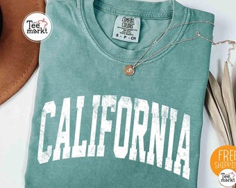 Comfort Colors® California T-Shirt, Vintage California Shirt, California State Shirt, California Beach Shirt, Los Angeles Shirt, Summer Tee