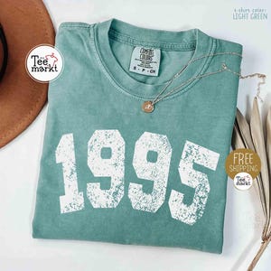 Vintage 1995 Shirt, Comfort Colors® 30.Geburtstag T-Shirt, Geburtstagsgeschenk für Männer, 1995 Geburtstag für Frauen, Geschenk für Dreißigster Geburtstag