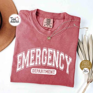 Camiseta de urgencias, camiseta de enfermera de urgencias Comfort Colors®, enfermera de medicina de urgencias, regalo de enfermera de urgencias, regalos de enfermería, camiseta de enfermera de urgencias