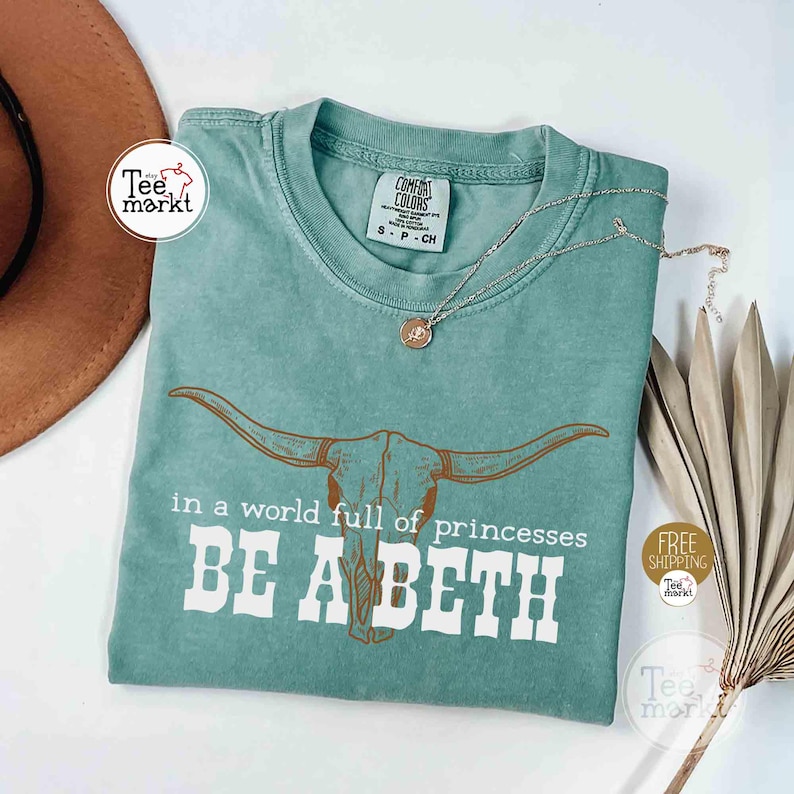 vintage light green color comfort colors Be a Beth Shirt, Country Western Tee, Cowgirl Shirt, Country Girl Shirt, Western Country Shirt, Boho Cow Skull Shirt, Western Rodeo Shirt