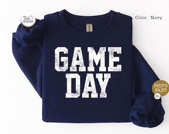 Game Day Sweatshirt, Game Day Out-fit, Team Spirit Shirt, Football Graphic Sweatshirt, Retro Sports Sweatshirt,  School Mascot Sweatshirt