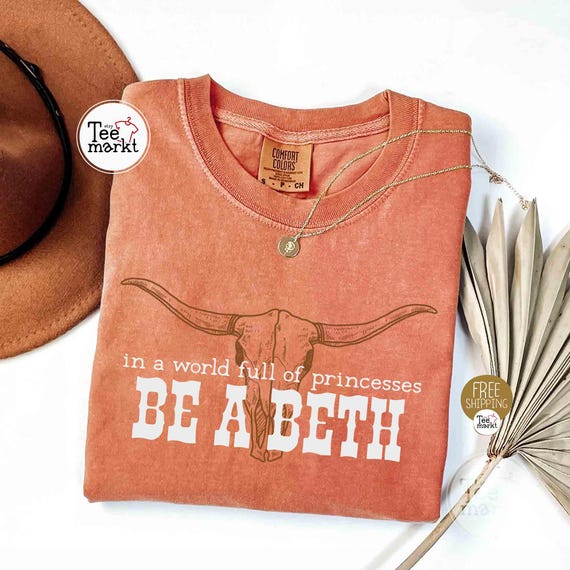 Bull Skull Shirt Comfort Colors® Country Western Tee, Howdy Shirt, Country Music Shirt, Cowgirl Shirt, Wild West, Be a Beth tee Rodeo Shirt