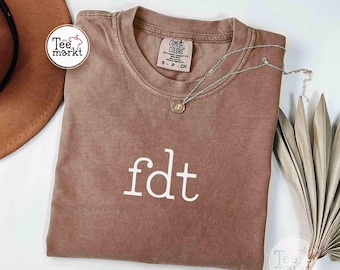 Subtle Anti Trump Shirt Comfort Colors®, protest minimalist FDT Shirt, Liberal Shirt, Democrat Shirt, Anti MAGA, Political Feminist tee