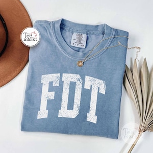 blue jean color comfort colors FDT t-shirt vintage fuck trump shirt hands off shirt retro anti trump shirt democracy shirt hands off protest tee