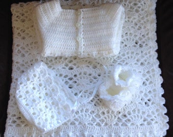 Christening/Baptism Shawl, and Set