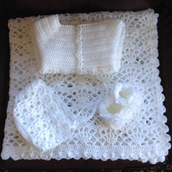 Precious Moments Baptism/Christening Shawl