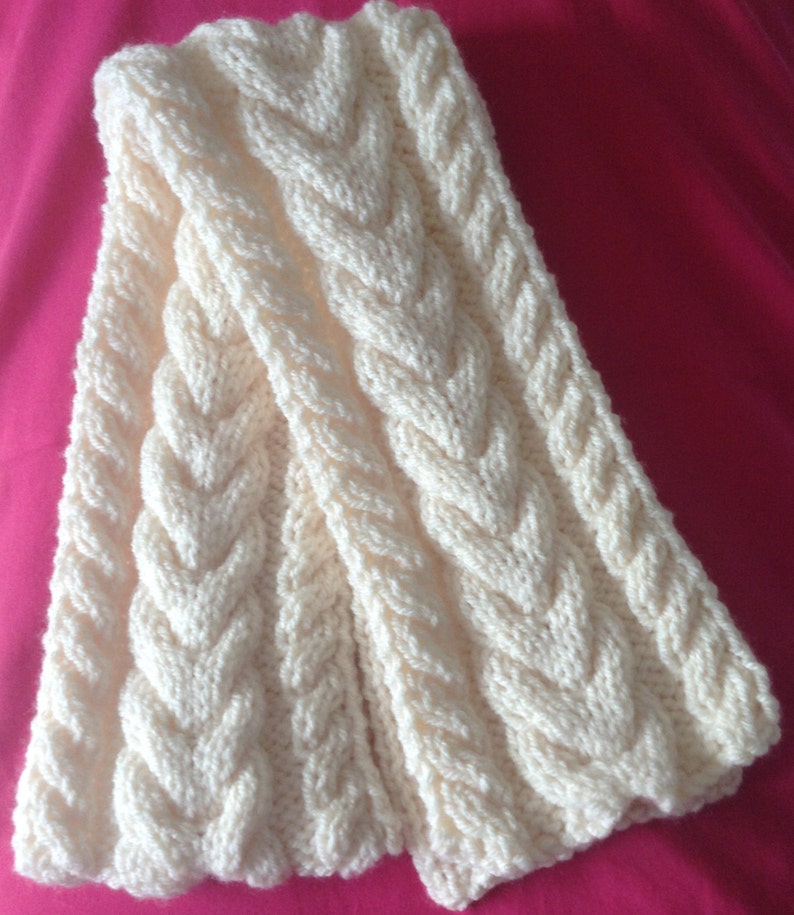 Irish Aran Scarf image 3