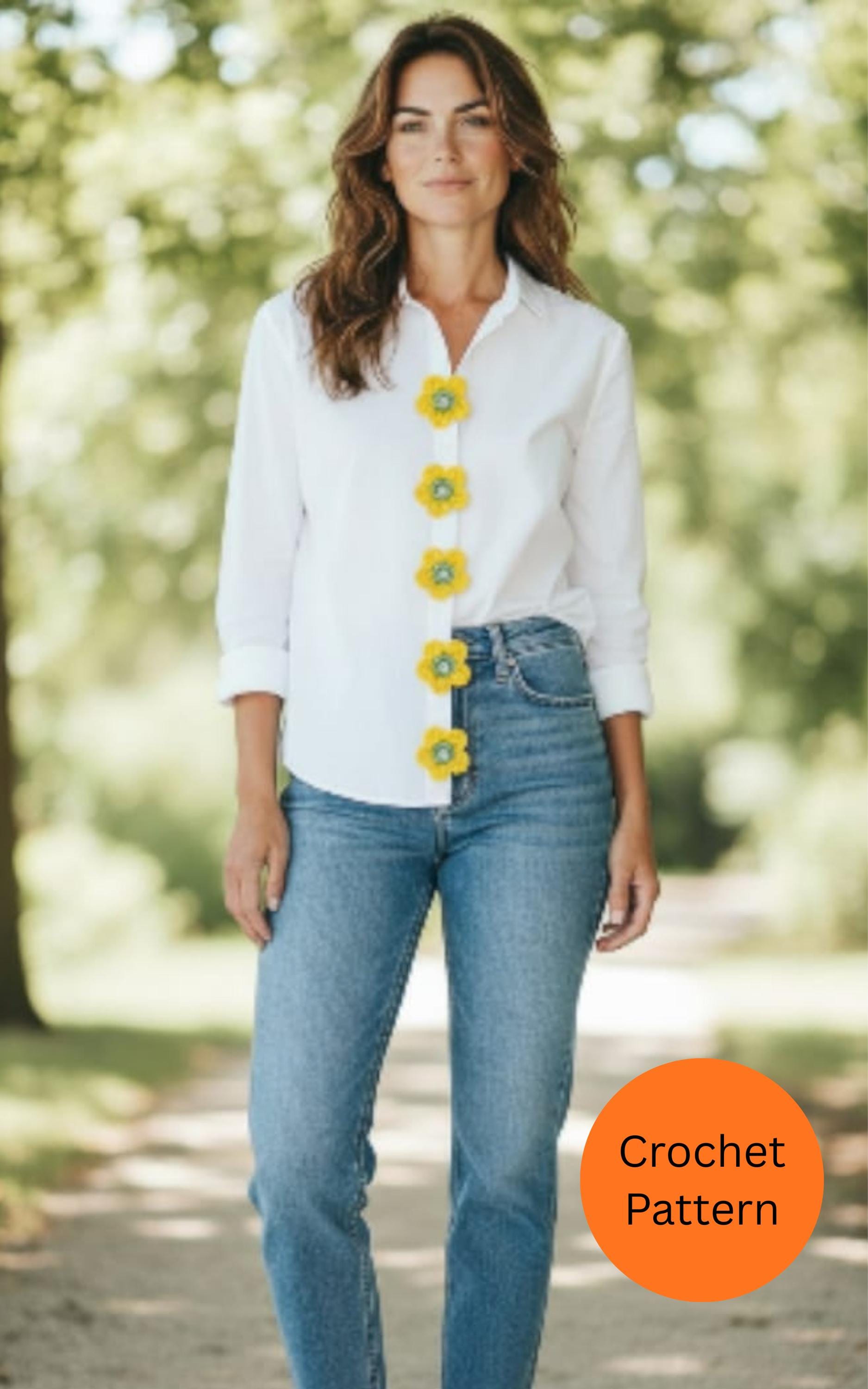 10 Bottoni Fiore In Acrilico Bianco 22 Mm - 2 Fori - Per Cucito E Creazioni Fai Da Te