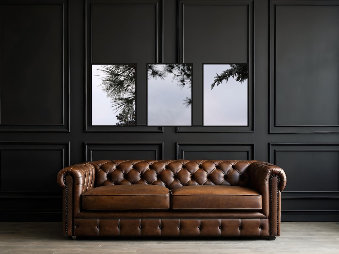 Winter Pine Tree Photography Print Set of 3, Minimalist Nature Wall Art ...