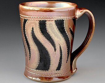 Tiger Stripe Shino Mug