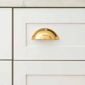 Uchwyty i gałki meblowe z litego mosiądzu – nielakierowane, polerowane okucia meblowe z mosiądzu zdjęcie 10