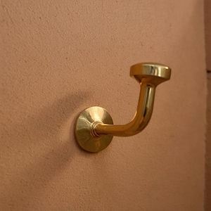 Solid Brass Wall Hooks: Unlacquered Antique Finish, Farmhouse Decor