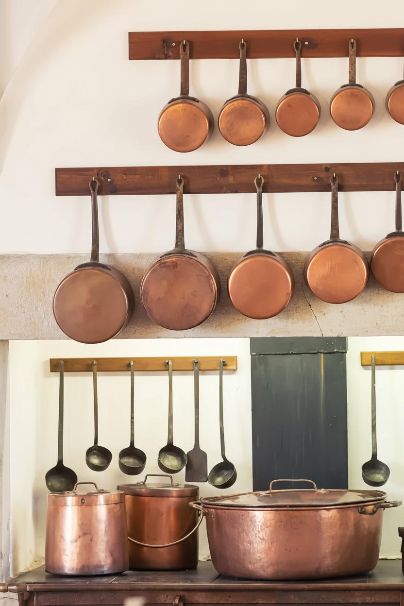 Vintage French Copper Cookware Set: GAOR 5-piece Collection With Iron ...