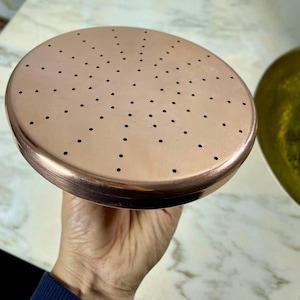 Handmade Copper Rainfall Shower Head: Unlacquered Solid Copper, Indoor/Outdoor