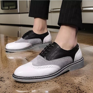 Men Wedding Ball Brogue Wingtip Splicing Lace Up Oxfords Work Dress Casual Shoes