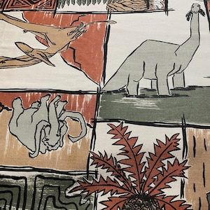 Vintage &quot;A Walk Thru THE STONE AGE&quot; Jurassic Park  Pterydactiles, Stegasuras,