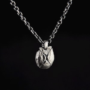 Oxidized Silver Scarab Beetle Pendant Necklace - Jewelry Inspired by Ancient Egypt - Valentine&#39;s Day Gift for Him or Her - Boyfriend Gift