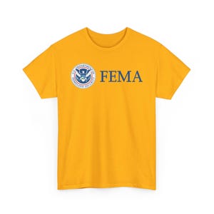 FEMA災害支援Tシャツ、緊急救援デザイン入りユニセックスTシャツ、自然災害救援シャツ、災害対応アパレル、サポート