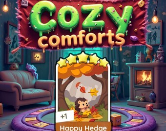 Happy Hedge Monopoly_Go 5 Star Stickers - Cozy Comforts Album