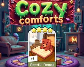 Restful Reads Monopoly_Go 4 Star Stickers - Cozy Comforts Album