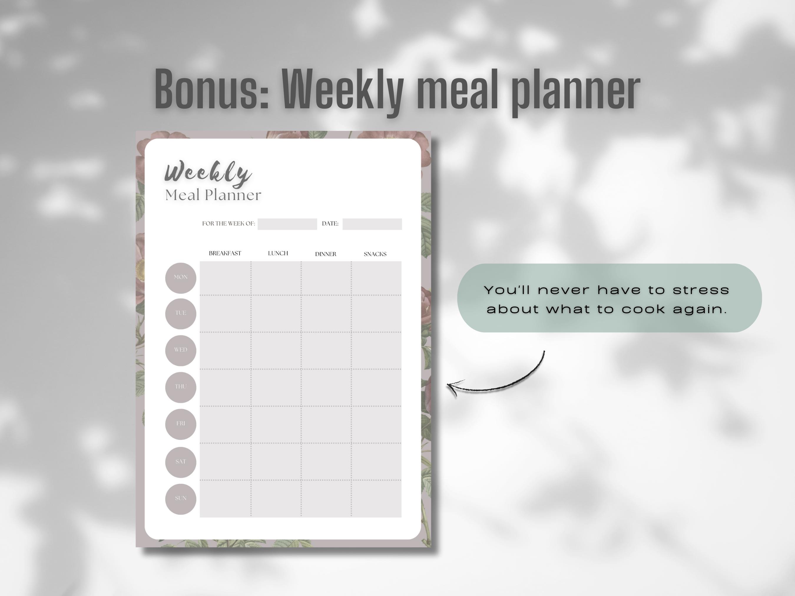 Weekly Planner Printable: Minimalist Task List, A4 A5 Letter Sizes ...
