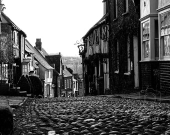 Zwart-witfotografiedruk zeemeerminstraat