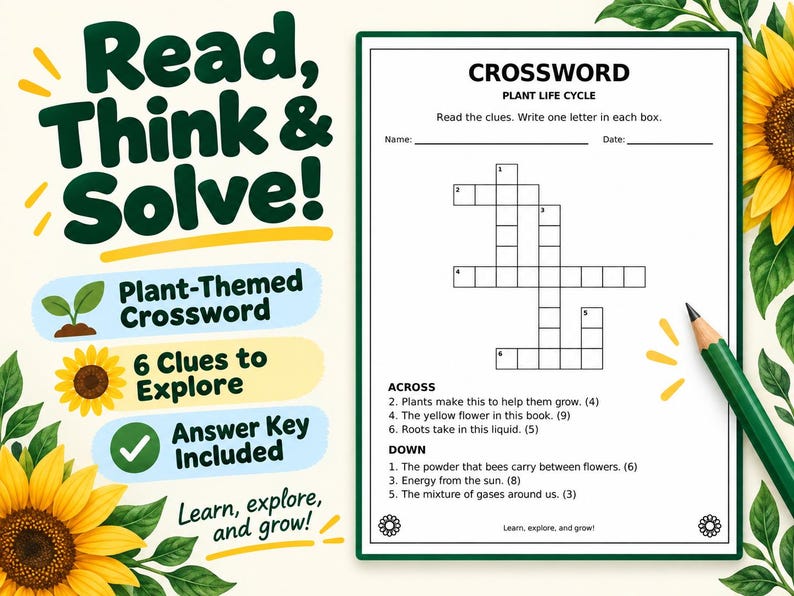 Plant Life Cycle for Kids | Science Worksheets, Parts of a Plant ...