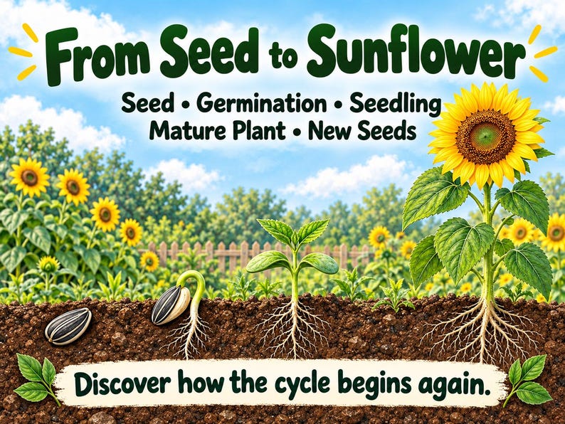 Plant Life Cycle for Kids | Science Worksheets, Parts of a Plant ...