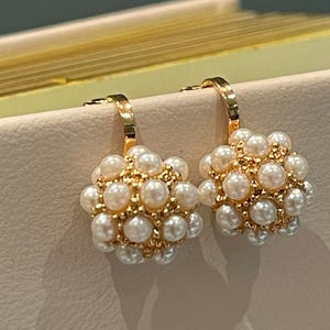 Clip on pearls earrings, Non pierced Bridal wedding Earrings, Clip on Earrings, Small clip on Earrings, Clip pearl earrings, Clip Ons