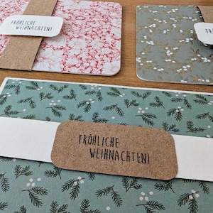 handgemachte Weihnachtskarte | Fröhliche Weihnachten | Klappkarte | Motiv | Weihnachtskarte | Karte Weihnachten