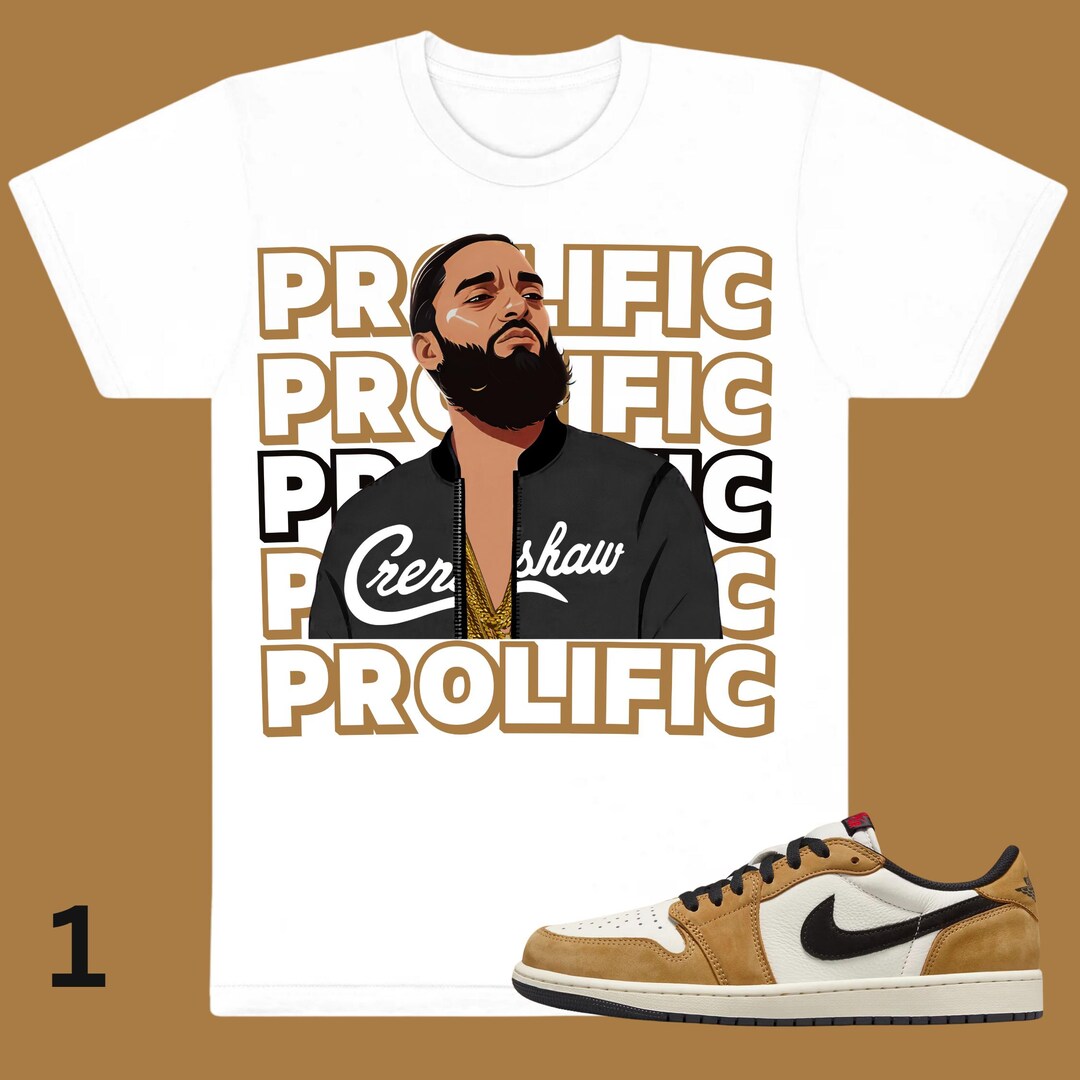 Nipsey T-Shirt Match Jordan 1 Reimagined Royal