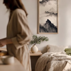 Hand Tufted Wool Area Rug: Sage Green Organic Wave Carpet - Etsy