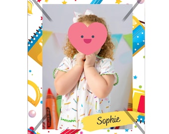 School Photography Border Back to School - Preschool & Elementary PNG Border