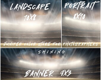 Baseball/Softball Sports Photography Background- Shining | 002
