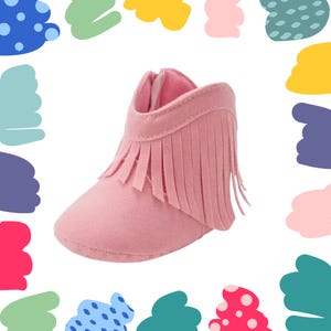 Baby Shoes Multicolour Baby Cowboy Booties Girl Boy Infant Toddler First Walkers Soft Sole Anti-slip Boots Newborn Baby Shoes Gift for Baby
