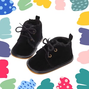 Baby Shoes Baby Booties Winter Warm Shoes, Toddler First Boots, Cotton Baby Boy Girl Anti-Slip Shoes, Newborn Infant Soft Shoes,