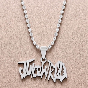 Rapper Letter Pendant Necklace, Hip Hop Jewelry Gift for Fans, Necklace for Women
