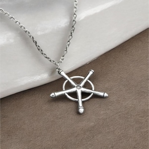 Bleach Quincy Ishida Uryuu Necklace, Ginrei Gojiaku Amulet Necklace, Anime Pendant Necklace