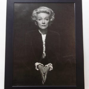 Marlene Dietrich - Classic Hollywood Portrait Photography - Mounted Book Page Picture, 14&quot; x 11&quot;, Actors, Movies