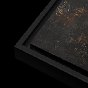 Ying Yan Framed Canvas Wall Art – Black and Gold Art, Luxury Home Decor, Abstract Wall Art, Yin Yang Art, Gold Wall Prints, Spiritual Art