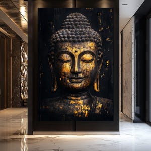 Buddha Wall Art Digital Print – Buddha Painting, Zen Wall Art, Buddha Poster, Asian Wall Decor, Spiritual Art, Buddha Wall Decor