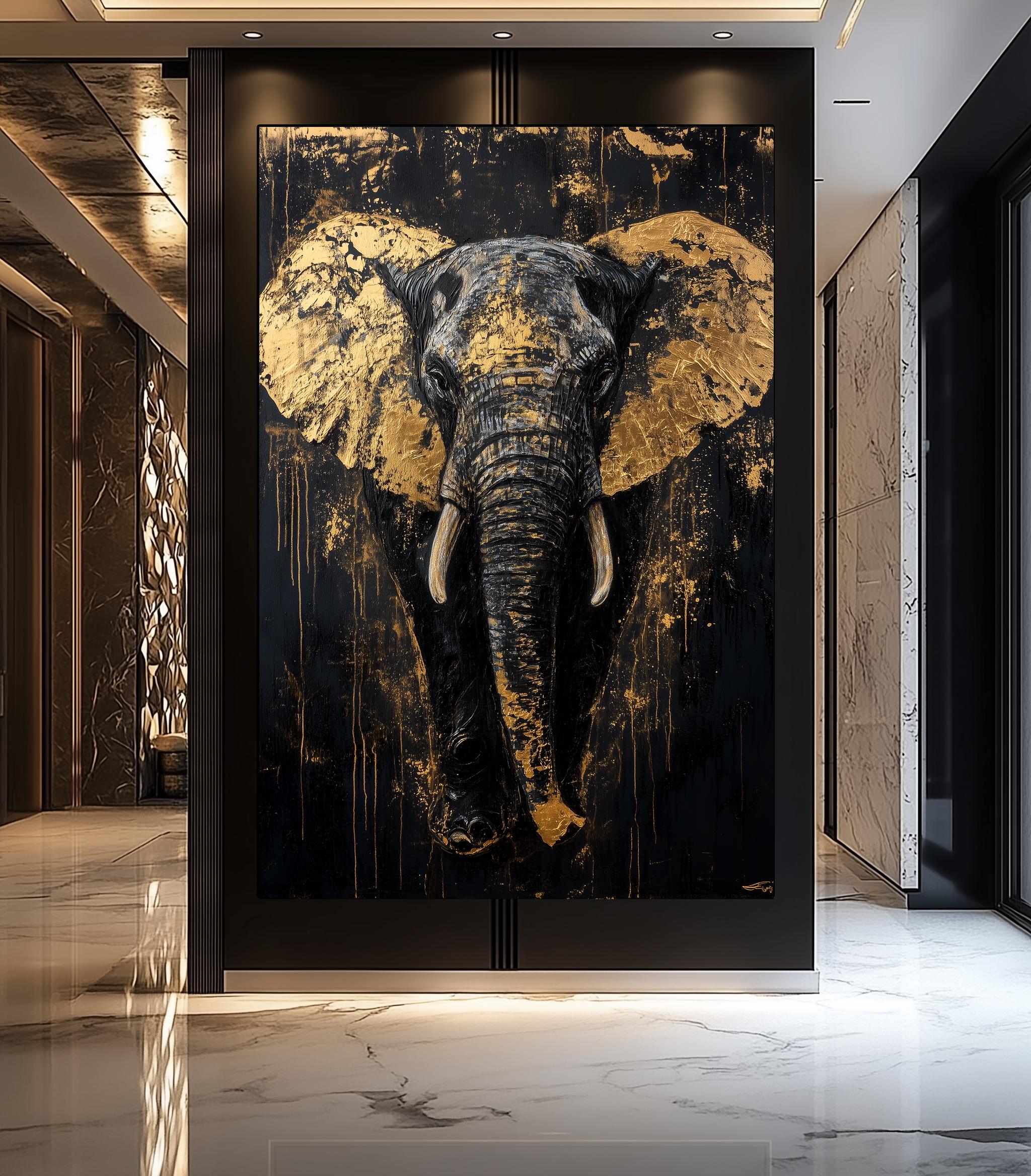 Olifant kunst aan de muur - Etsy België, image size:2048x2336