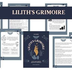Lilith Grimoire Book, Printable, A Guide to Working with the Demon Lilith, Deity Work PDF