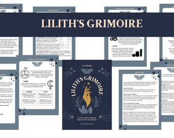 Lilith Grimoire Buch zum Ausdrucken, A Anleitung für das Arbeiten mit dem Dämon Lilith, Gottheit Arbeit PDF