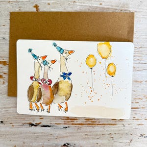 handmade watercolor party cards